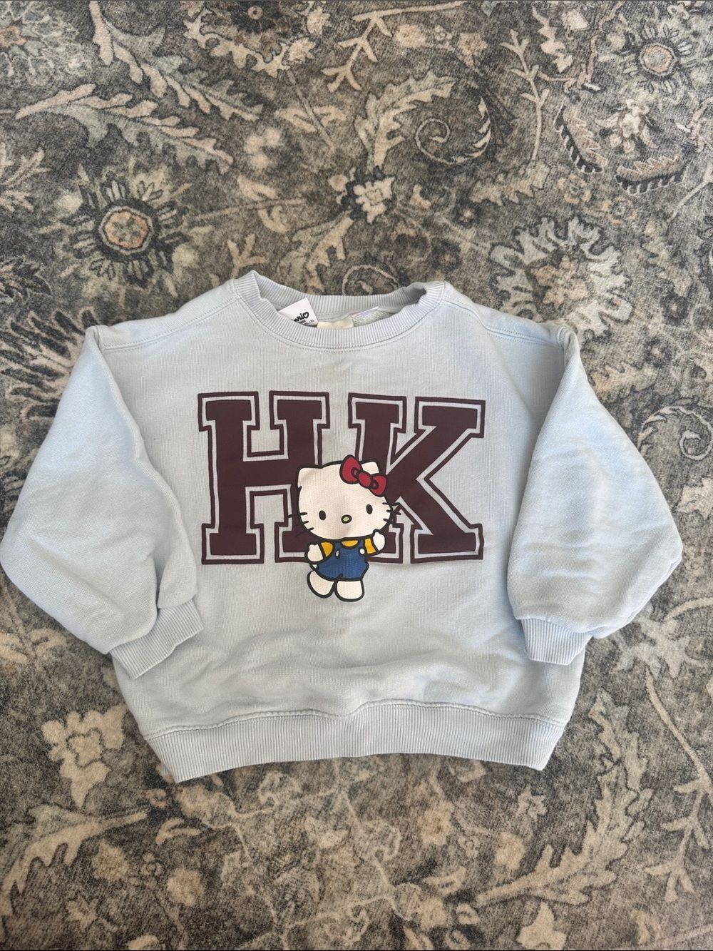 Zara Hello Kitty Pale Blue Kids Sweatshirt